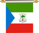 The Flag of Equatorial Guinea Hanging Banner IV