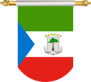 The Flag of Equatorial Guinea Hanging Banner II