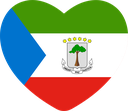 The Flag of Equatorial Guinea Heart