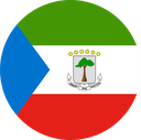 The Flag of Equatorial Guinea Round
