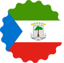 The Flag of Equatorial Guinea Scallop Circle