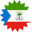 The Flag of Equatorial Guinea Star Burst