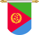 The Flag of Eritrea Hanging Banner II
