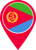 The Flag of Eritrea Map Pin
