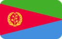 The Flag of Eritrea Rounded Rectangle