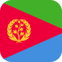 The Flag of Eritrea Rounded Square