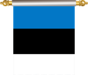 The Flag of Estonia Hanging Banner IV