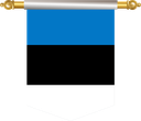 The Flag of Estonia Hanging Banner III