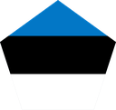 The Flag of Estonia Pentagon