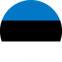 The Flag of Estonia Round