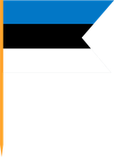 The Flag of Estonia V Cut