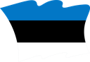 The Flag of Estonia Wavy II