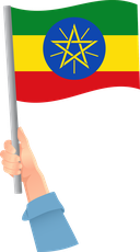 The Flag of Ethiopia Handheld