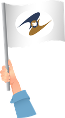 The Flag of Eurasian Economic Union Handheld