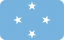 The Flag of Federated States of Micronesia Rounded Rectangle