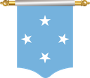 The Flag of Federated States of Micronesia Hanging Banner I