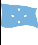 The Flag of Federated States of Micronesia Pole Flag III