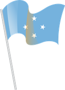 The Flag of Federated States of Micronesia Pole Flag I