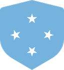 The Flag of Federated States of Micronesia Shielded I