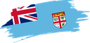 The Flag of Fiji Brused