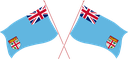 The Flag of Fiji Crossed Flags