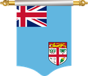 The Flag of Fiji Hanging Banner I