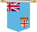 The Flag of Fiji Hanging Banner III