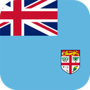 The Flag of Fiji Rounded Square