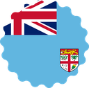 The Flag of Fiji Scallop Circle