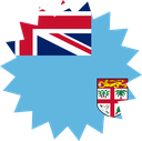The Flag of Fiji Star Burst