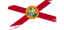 The Flag of Florida Brushed