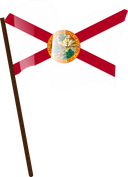 The Flag of Florida Pole Flag I