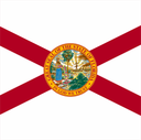 The Flag of Florida Square