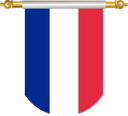 The Flag of France Hanging Banner II