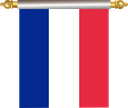 The Flag of France Hanging Banner IV