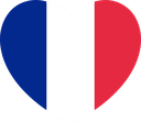 The Flag of France Heart