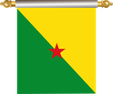The Flag of French Guiana Hanging Banner IV