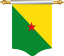 The Flag of French Guiana Hanging Banner I