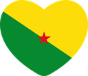 The Flag of French Guiana Heart