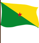 The Flag of French Guiana Pole Flag III