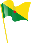 The Flag of French Guiana Pole Flag I