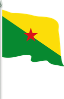 The Flag of French Guiana Pole Flag II