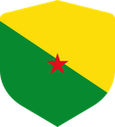 The Flag of French Guiana Shielded I