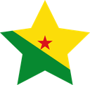 The Flag of French Guiana Star