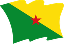 The Flag of French Guiana Wavy II