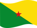 The Flag of French Guiana Wavy I