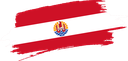 The Flag of French Polynesia Brushed