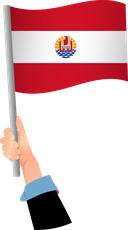 The Flag of French Polynesia Handheld