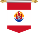 The Flag of French Polynesia Hanging Banner III