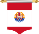 The Flag of French Polynesia Hanging Banner I